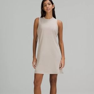 NWT Lululemon Classic-Fit Cotton-Blend size 2 Dress raw linen